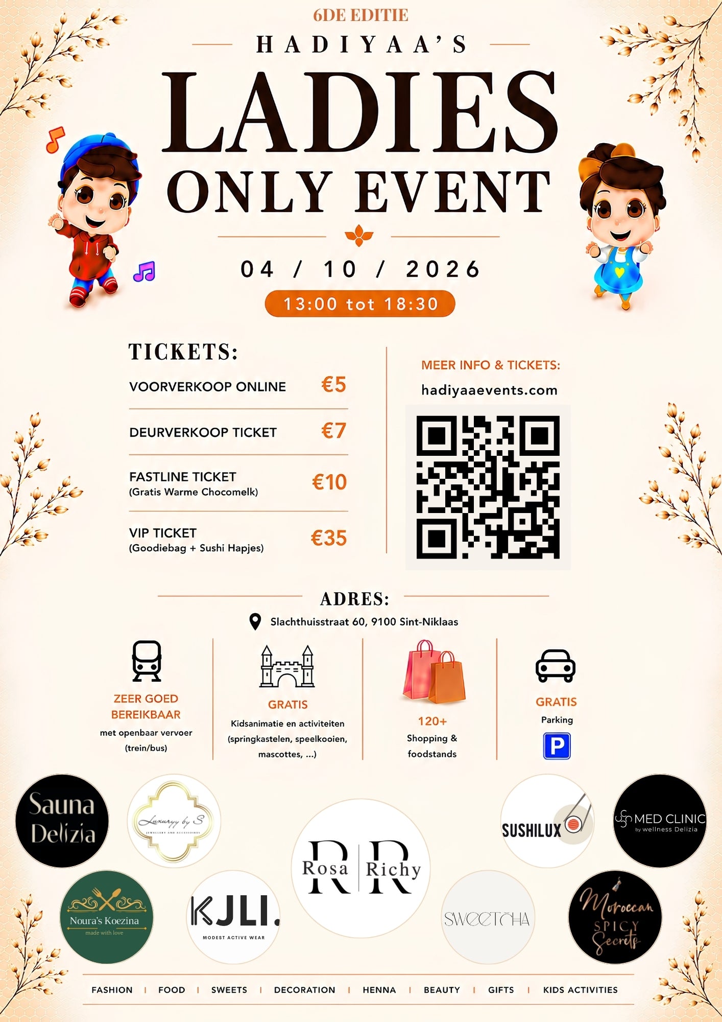 STANDHOUDERS: HADIYAA'S LADIES ONLY EVENT 04/10/2026