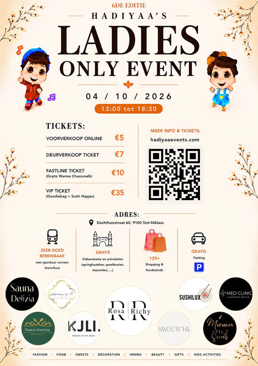 STANDHOUDERS: HADIYAA'S LADIES ONLY EVENT 04/10/2026